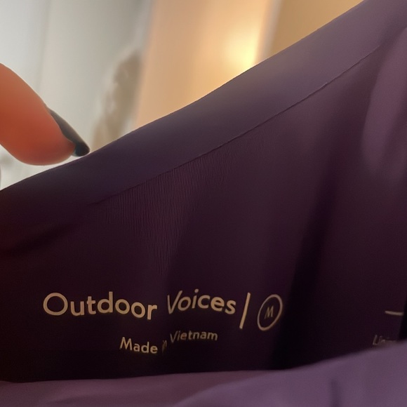 Purple Outdoor Voices exercise dress with biker shorts attached inside size M - Picture 5 of 7